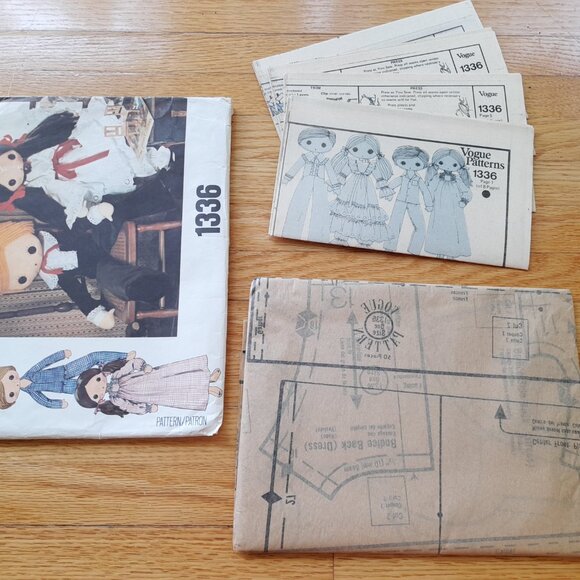 Vintage 32" Doll Sewing Pattern Vogue 1336 UNCUT Boy Girl Clothes Wedding - Picture 10 of 11